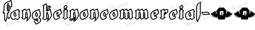 FangHeiNoncommercial字体转换