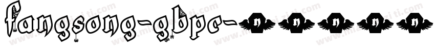FangSong-GBpc字体转换
