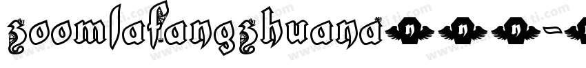 ZoomlaFangZhuanA054字体转换
