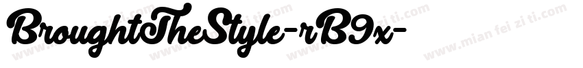 BroughtTheStyle-rB9x字体转换