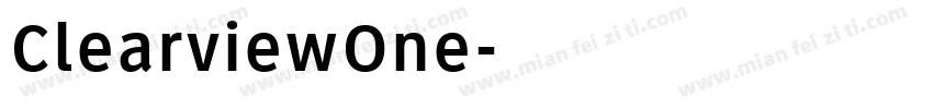 ClearviewOne字体转换