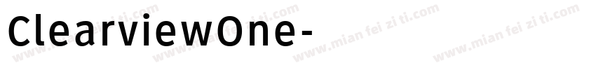 ClearviewOne字体转换