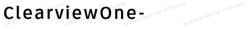ClearviewOne字体转换