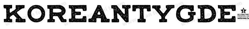 KoreanTYGDE字体转换