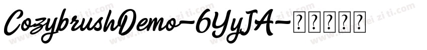 CozybrushDemo-6YyJA字体转换