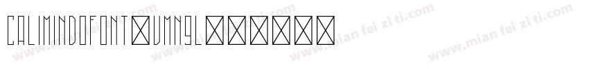 CalimindoFont-vmn9L字体转换