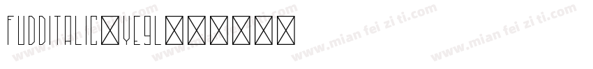 FuddItalic-YE9L字体转换