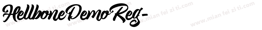 HellboneDemoReg字体转换