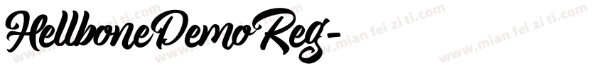 HellboneDemoReg字体转换