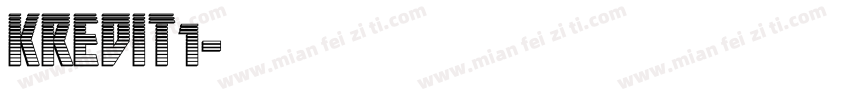 KREDIT1字体转换
