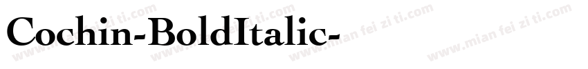 Cochin-BoldItalic字体转换