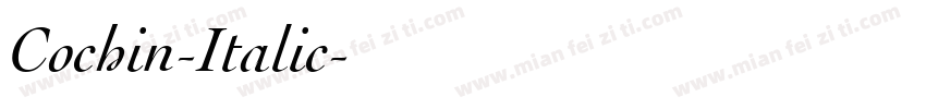 Cochin-Italic字体转换