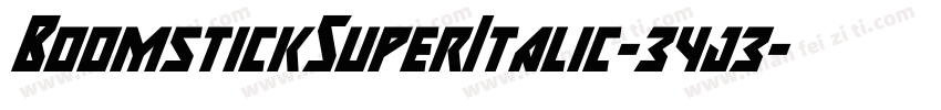 BoomstickSuperItalic-34j3字体转换