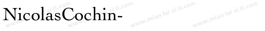 NicolasCochin字体转换
