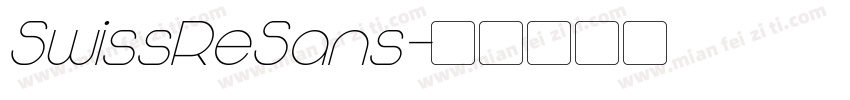 SwissReSans字体转换
