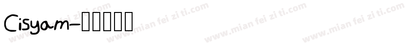 Cisyam字体转换