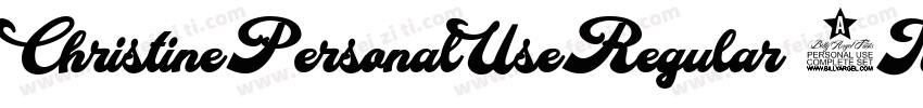 ChristinePersonalUseRegular-8MaBM字体转换