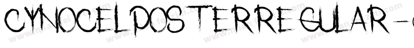 CynocelPosterRegular-17lZ字体转换