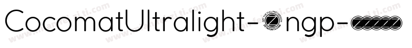 CocomatUltralight-3ngp字体转换