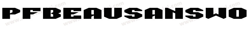 pfbeausansw01-bbook字体转换