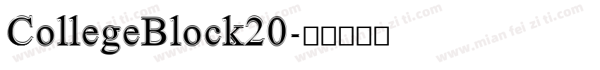 CollegeBlock20字体转换