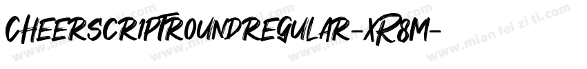 Cheerscriptroundregular-xR8m字体转换