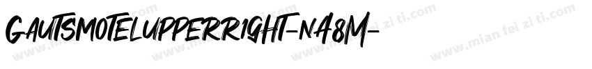 Gautsmotelupperright-nA8M字体转换