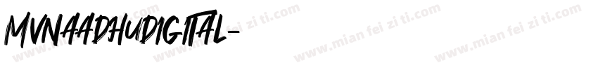 MVNAADHuDIGITAL字体转换