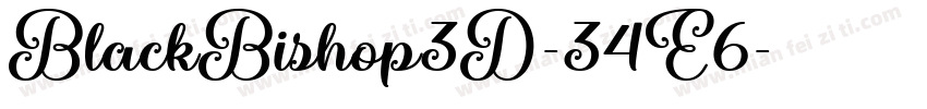BlackBishop3D-34E6字体转换