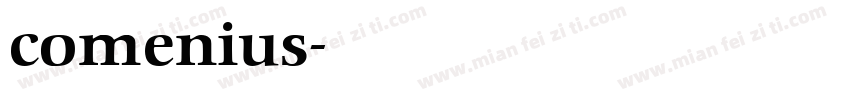 comenius字体转换