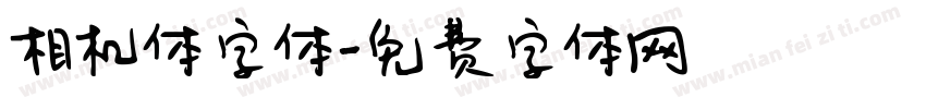 相机体字体字体转换