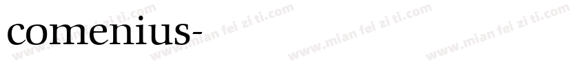 comenius字体转换