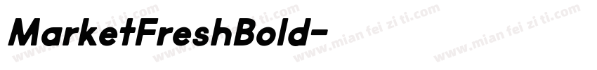 MarketFreshBold字体转换