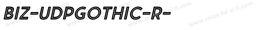 BIZ-UDPGothic-R字体转换