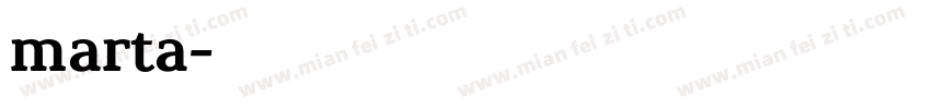 marta字体转换