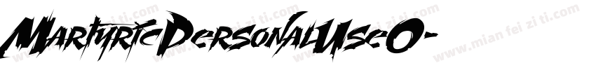 MartyricPersonalUseO字体转换