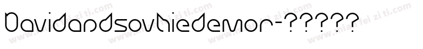 Davidandsovhiedemor字体转换