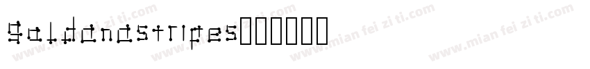 goldanastripes字体转换
