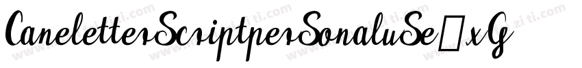 Caneletterscriptpersonaluse-xGz8字体转换