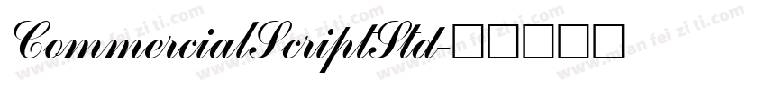 CommercialScriptStd字体转换
