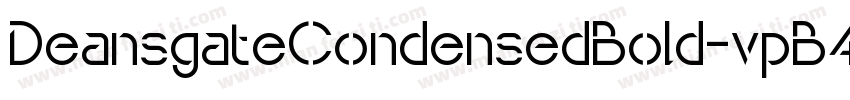 DeansgateCondensedBold-vpB4字体转换