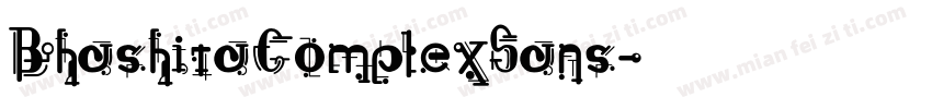 BhashitaComplexSans字体转换