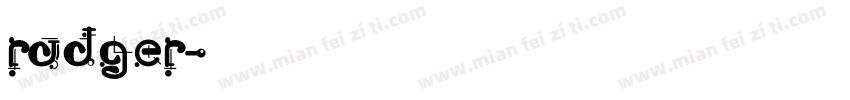 radger字体转换