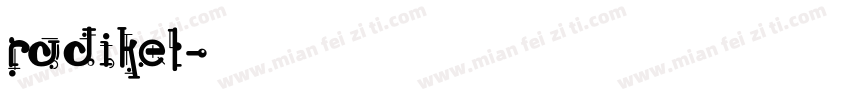 radikel字体转换