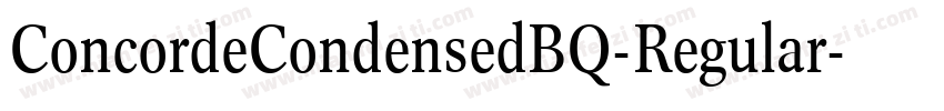 ConcordeCondensedBQ-Regular字体转换