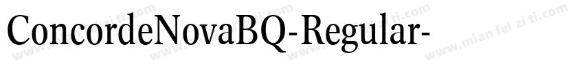 ConcordeNovaBQ-Regular字体转换