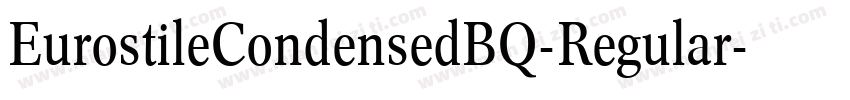 EurostileCondensedBQ-Regular字体转换