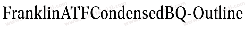 FranklinATFCondensedBQ-Outline字体转换