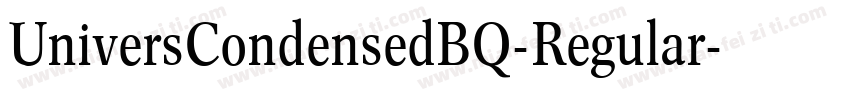 UniversCondensedBQ-Regular字体转换