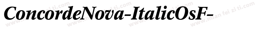 ConcordeNova-ItalicOsF字体转换